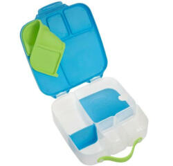 b.box Caserola compartimentata maxi LunchBox, 2 l, Albastru + Verde, BBOX