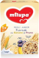 Milupa Cereale cu banane si prune Musli Junior 7, +12 luni, 250 g, Milupa