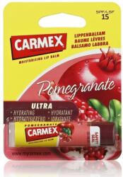 Carmex Balsam reparator pentru buze uscate si crapate cu aroma de rodie SPF 15, 4.25 g, Carmex