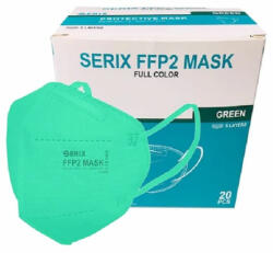 SERIX Masti de protectie FFP2, culoare verde, 20 buc, Serix