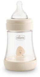 Chicco Biberon PP cu tetina din silicon Perfect5, flux lent, unisex, 150 ml, +0 luni, Chicco