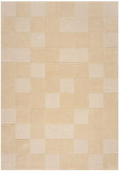Flair Rugs Бежов вълнен килим 170x120 cm Checkerboard - Flair Rugs (503119373442)