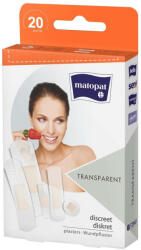 MATOPAT Plasturi transparenți, 20 bucăți, Matopat