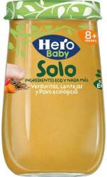 HERO BABY Meniu din legume, curcan si linte, 190 g, Solo, Hero Baby