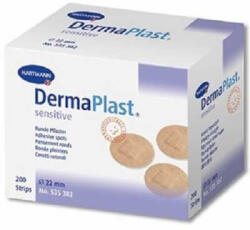 HARTMANN Plasture rotund DermaPlast Sensitive, 200buc, Hartmann