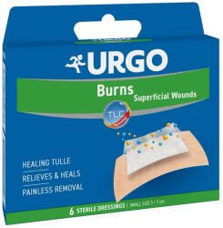 URGO Plasturi mici pentru arsuri și răni superficiale, 6 bucăți, Urgo
