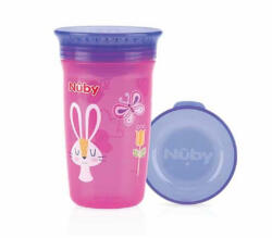 NUBY Pahar Stop Picatura 360 grade, Wonder Cup 6luni+, 300 ml, Nuby