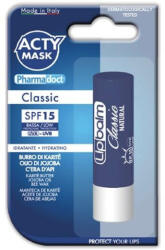 Balsam de buze clasic cu SPF 15 Acty Mask, 5.7 ml, Pharmadoct