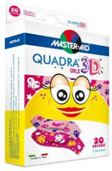 Pietrasanta Pharma Plasturi pentru copii Quadra 3D Girls Master-Aid, 20 bucăți, Pietrasanta Pharma