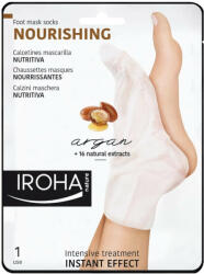 IROHA Masca-soseta cu efect nutritiv pentru picioare si unghii, 2 x 9 ml, Iroha
