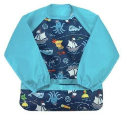 Green Sprouts Bavetica multifunctionala cu maneci lungi, Navy Pirates, 2-4 ani, Green Sprouts