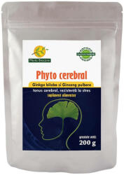 Phyto Biocare Pulbere de Ginkgo biloba și Ginseng Phyto cerebral, 200 g, Phyto Biocare