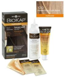 BioKap Vopsea permanentă pentru păr Nutricolor, Nuanţa Golden Extra Light Blond 10.0, 140 ml, Biokap