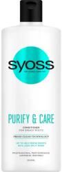 Syoss Balsam pentru păr gras - Syoss Purify & Care Conditioner For Greasy Roots 500 ml