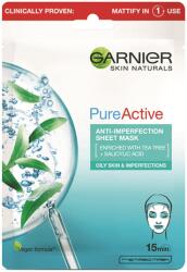 Garnier Masca servetel anti-imperfectiuni Pure Active Skin Naturals, 1 bucata, Garnier Masca de fata
