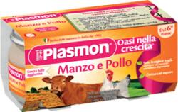 Plasmon Dietetici Alimentari Piure omogenizat din carne de pui si vita, +6 luni, 2x 80g, Plasmon