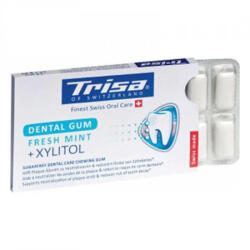 TRISA Guma dentara Fresh Mint+ Xylitol, 12buc, Trisa