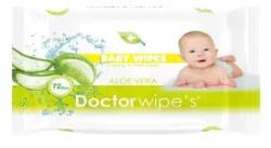Doctor Wipe' S Șervețele umede pentru copii cu Aloe Vera, 72 bucăți, Doctor Wipe's