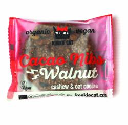 KOOKIECAT Cookie Bio cu nuci si cacao fara gluten, 50 g, Kookiecat