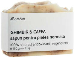 SABIO Săpun piele normală cu ghimbir și cafea, 130 g, Sabio
