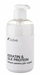Sabio Cosmetics Balsam cu keratină și proteina de mătase pentru par vopsit, 300 ml, Sabio