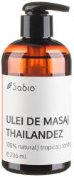 Sabio Cosmetics Ulei de masaj Thailandez 100% natural, 236 ml, Sabio