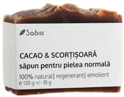 SABIO Săpun natural pentru pielea normală cu cacao și scorțișoara, 130 g, Sabio