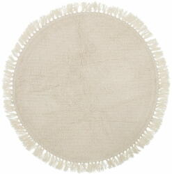 Bloomingville Бежов вълнен килим Nature, ⌀ 110 cm - Bloomingville (32708249)
