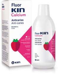 Laboratorios Kin Apa de gura pentru copii cu aroma de capsuni, Fluor Kin Calcium, 500 ml, Laboratorios Kin