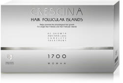 Crescina Tratament complet pentru stadii inițiale de cădere și rărire a părului la femei Crescina Follicular Islands 1700, 10 + 10 fiole, Labo