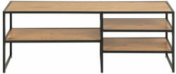 Actona Черна/естествена маса за телевизор от декор от дъб 120x46 cm Seaford - Actona (82371)