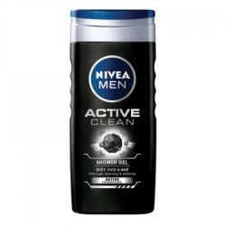 Nivea Gel de dus pentru barbati Active Clean, 500 ml, Nivea