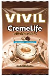 VIVIL Bomboane fără zahăr cu aromă de Latte Macchiato Creme Life, 110 g, Vivil