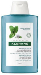 Klorane Șampon detoxifiant cu extract de mentă acvatică pentru păr expus la poluare, 200 ml, Klorane