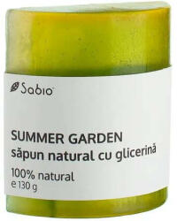 SABIO Săpun natural cu glicerina summer garden, 130 g, Sabio