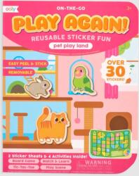 Ooly Set planse si jocuri cu abtibilduri repozitionabile - Animale prietenoase (172-007) Carte de colorat