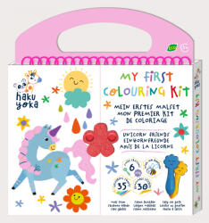 AVENIR Primul meu kit de desenat - Prietenii Unicorni, Haku Yoka, portabil (CS223069) Carte de colorat