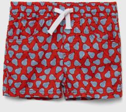 United Colors of Benetton gyerek pamut rövidnadrág piros, állítható derekú - piros 90 - answear - 7 490 Ft