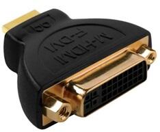 AudioQuest HDM/DVIM2F HDMI Type A dugó - DVI aljzat aranyozott csatlakozós adapter (HDM/DVIM2F) - bestbyte