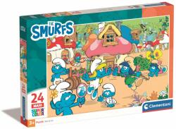 Clementoni Puzzle Clementoni, Maxi, The Smurfs, 24 piese (N00024248_001w)