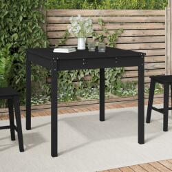 vidaXL Măsuță de grădină, negru, 82, 5x82, 5x76 cm, lemn masiv de pin (823966)