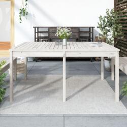 vidaXL Măsuță de grădină, alb, 159, 5x82, 5x76 cm, lemn masiv de pin (823977)
