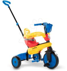 smarTrike Tricicletă cu coș pentru sticlă Breeze S Multi 3v1 SmarTrike cu amortizor și roată liberă galben-albastră de la 10 luni (ST6050400)