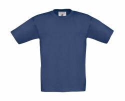 B&C Collection Gyerek rövid ujjú póló B and C Exact 150/kids T-Shirt 12/14 (152/164), Farmer kék (Denim)