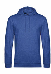 B&C Collection Férfi kapucnis hosszú ujjú pulóver B and C #Hoodie French Terry L, Heather Királykék