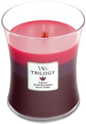 WoodWick Trilogy Sun Ripened Berries lumânare parfumată cu fitil de lemn 275 g
