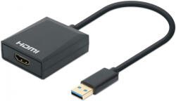 MANHATTAN USB 3.2 към HDMI, конвертор, 1080p 60Hz 153690 (MANHATTAN 153690)
