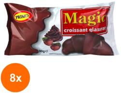 Exflor Set 8 x Croissant cu Ciocolata Glazurat Magic, 90 g (FXE-8xEXF-TD-81186)