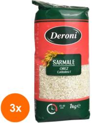 Deroni Set 3 x Orez pentru Sarmale Deroni, 1 kg
