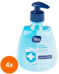 Teo Set 4 x Sapun Lichid cu Pompita Teo Ultra Hygiene Fresh Clean, 400 ml